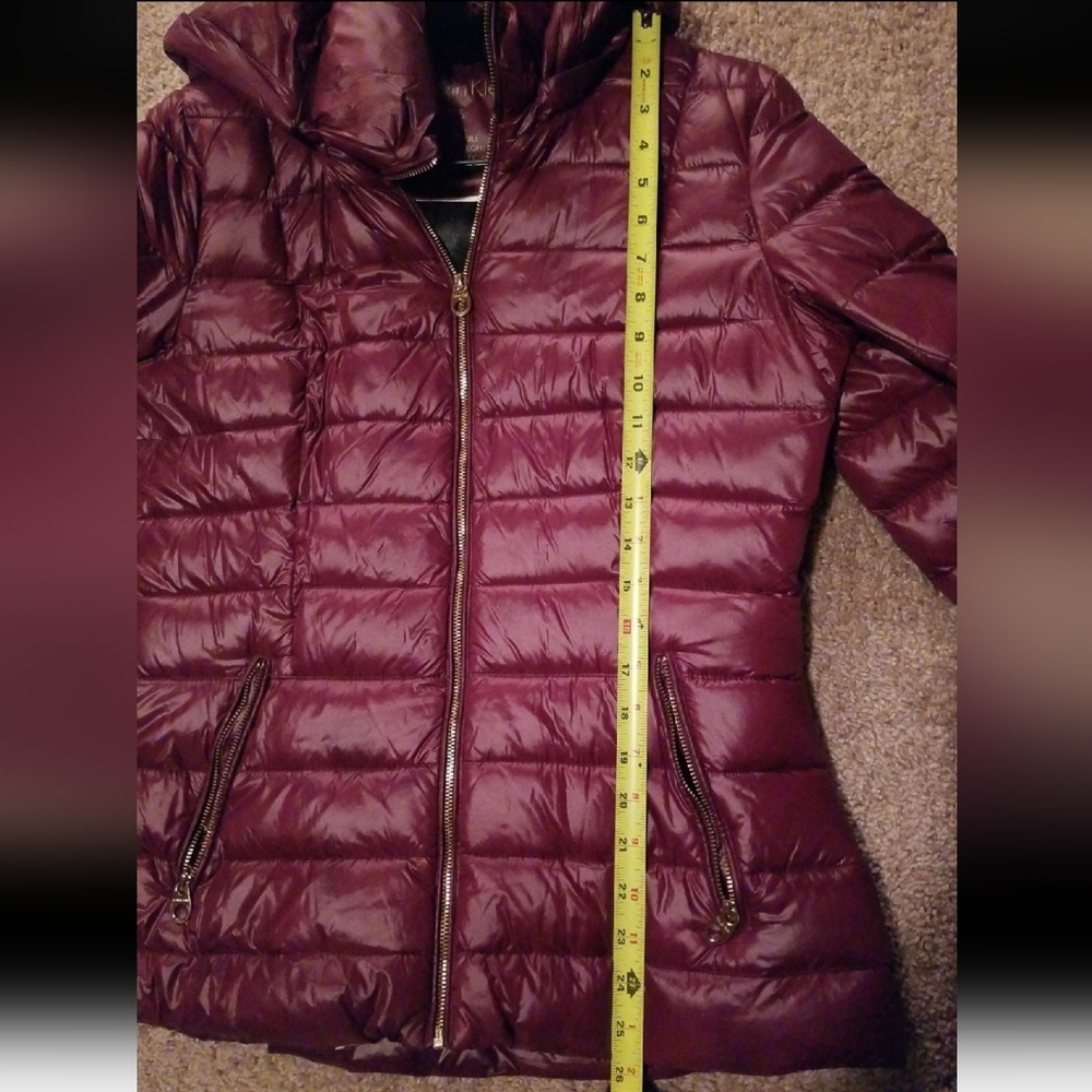 Maroon Calvin Klein Packable Down Jacket - image 4